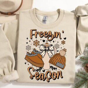 NWT Freezin’ Season Sand Long Sleeve Crew Neck Sweatshirt